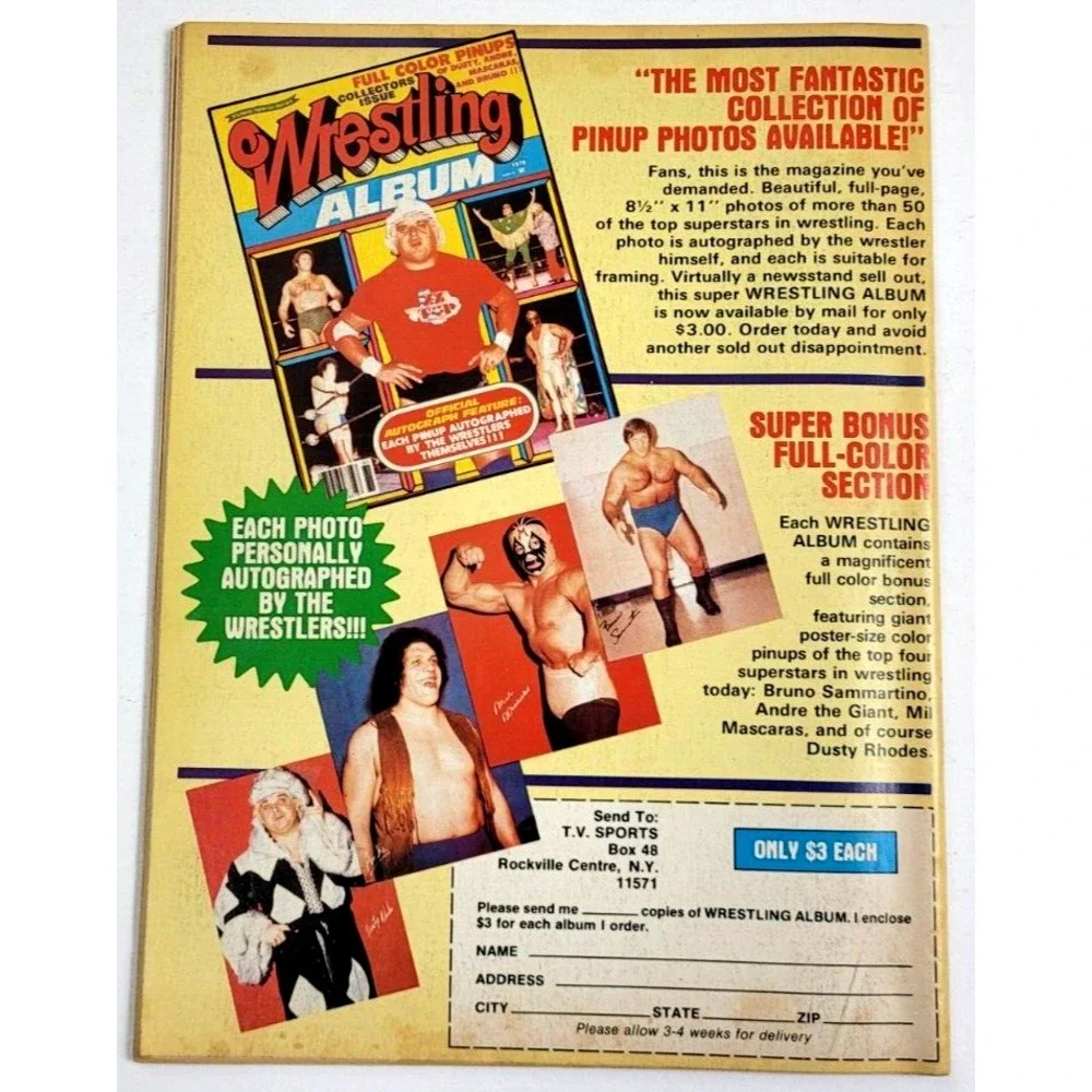 THE WRESTLER - JAN 1980 / BOB BACKLUND / HARLEY RACE‎ / RICKY STEAMBOAT